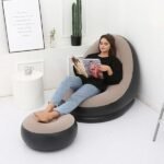 Portable Fast Inflatable Sofa Chair with Foot Stool