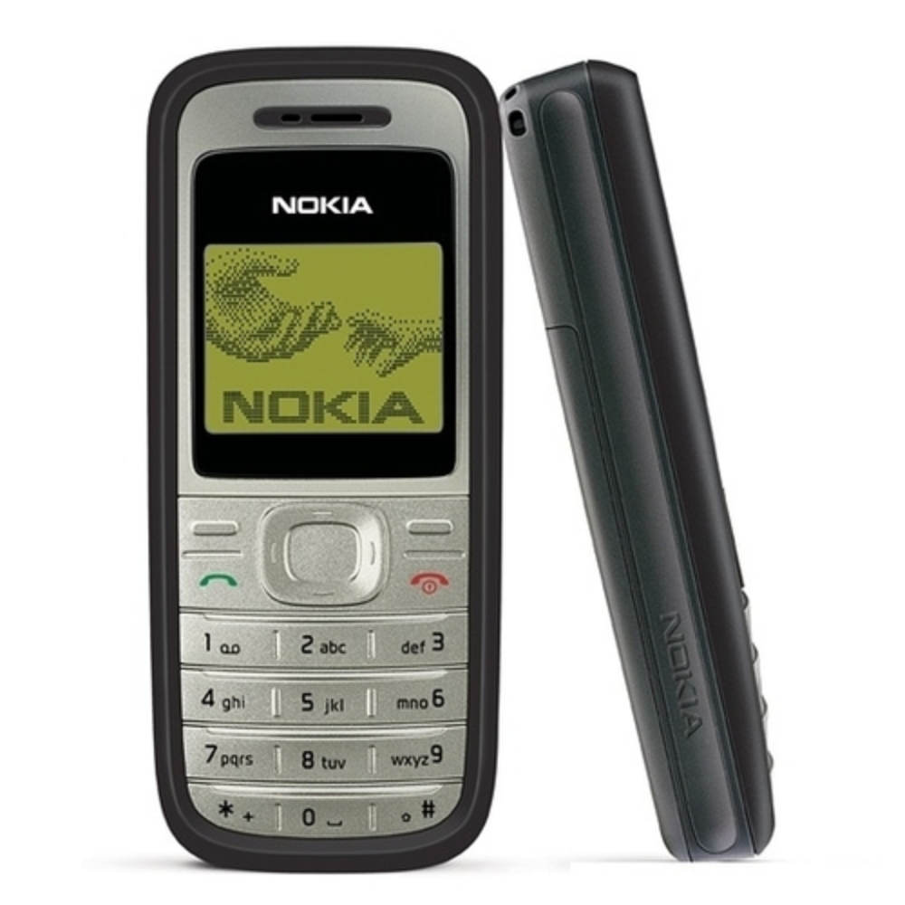 1-8.png Nokia 1200 Single Sim Refurbished Keypad Mobile Phone - Image 1