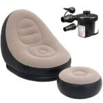Portable Fast Inflatable Sofa Chair with Foot Stool - Image 4