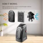 Electric Room Heater Portable Wall-Outlet 400 Watts - Image 2