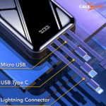 20000mAh Power Bank, 15W Fast Charging| Buit-in 4-in-1 Cables - Image 2
