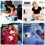 Mini Portable Air Cooler Fan With USB 7 Color Changing Inbuilt Light - Image 8