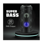 X-BASS Wireless Bluetooth Portable Speaker and Mike Party Dual Sound Speaker with RGB Glow Lights, Wired Mic - Image 3