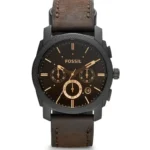 Fossil FS4656 Machine Clone Leather Analog Watch