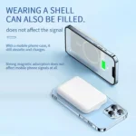 Apple Wireless Power Bank Megasafe Compatible with iPhone/Android 5000 MAH - Image 4