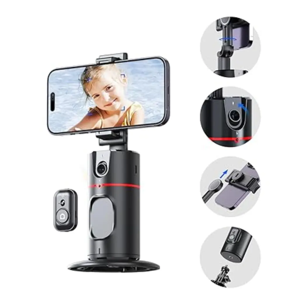 tinywow_21_81606344.webp Auto Face Tracking Tripod, 360° Rotation Body Phone - Image 1