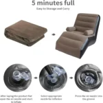 S-Shaped Inflatable Sofa Lounge Chair, Suitable for Camping - Image 3