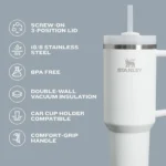 Stanley Vacuum Insulated Tumbler Bottle Quencher, Stainless Steel 1200 ML - Image 4